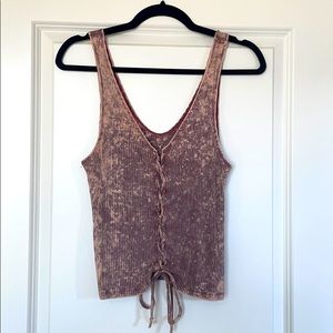 Tie front burnout tank